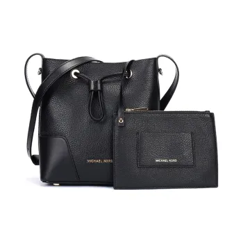 MICHAEL KORS MICHAEL KORS Luggage Collection Leather Bucket Bag Combo Bag Crossbody Bag Women's Black