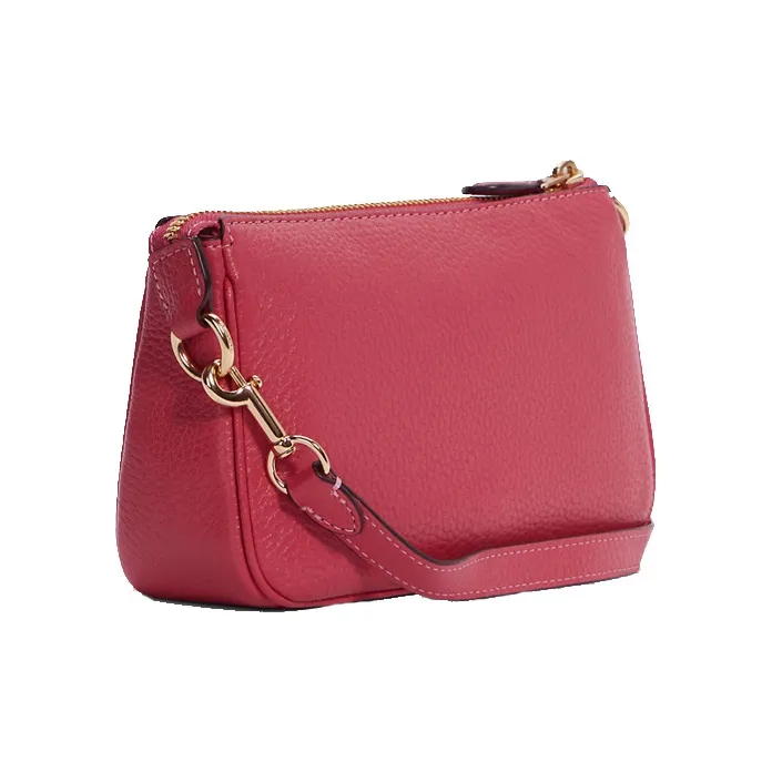 COACH Leather Pochette, Shoulder Bag, Clutch Trumpets Women's Pink-1