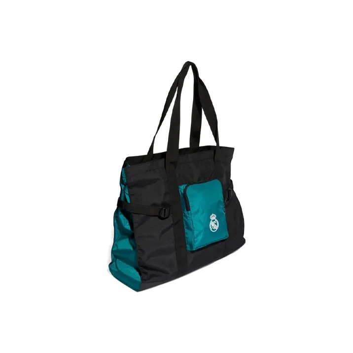 Adidas Recycled Polyester Tote Bag Shopping Bag Shoulder Bag Handbag Unisex Black-2