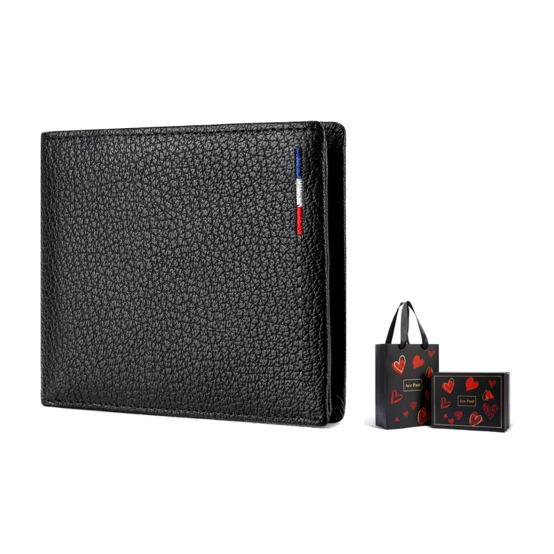 Ace Paul Top Grain Cow Leather Wallet Regular Men's Black-10