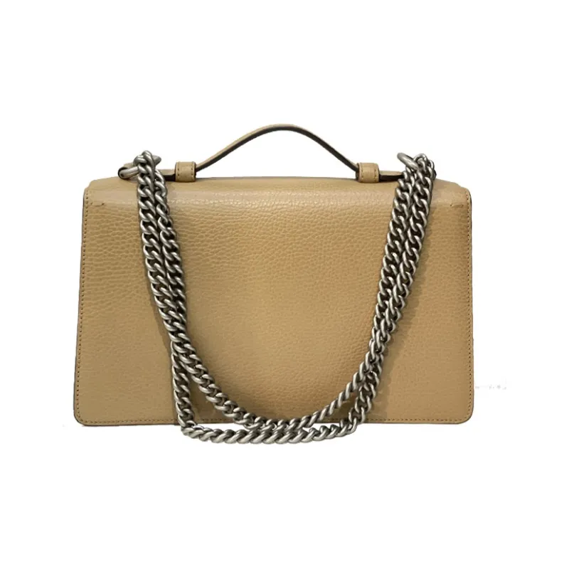 GUCCI Dionysus Leather One Shoulder Handbag Crossbody Bag Women's Brown-2