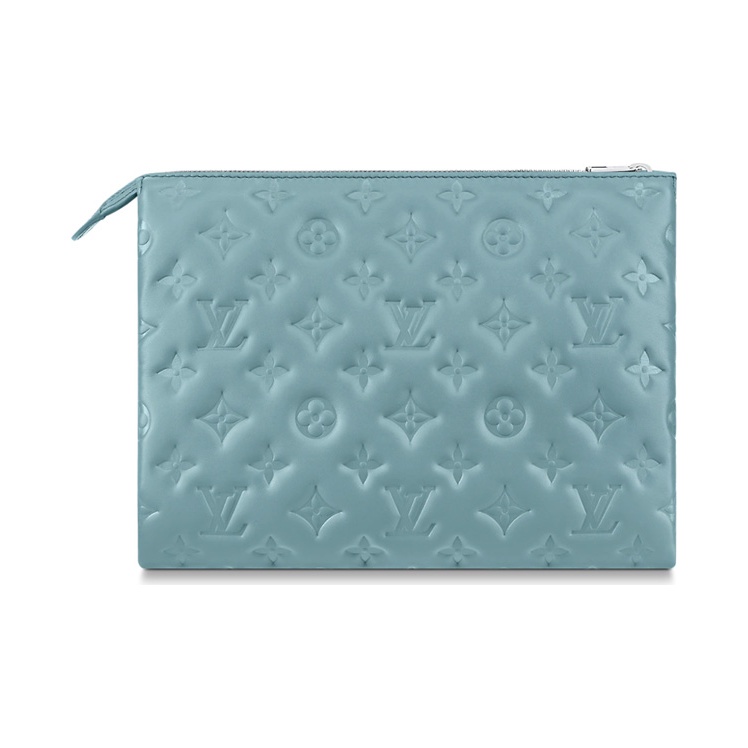 LOUIS VUITTON Coussin Pm Monogram Embossed Blue Glacier - POIZON