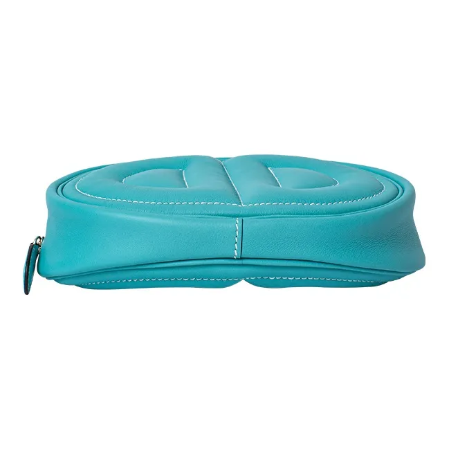 HERMES In The Loop Swift Leather Fanny Pack Women's Macaron Blue-4