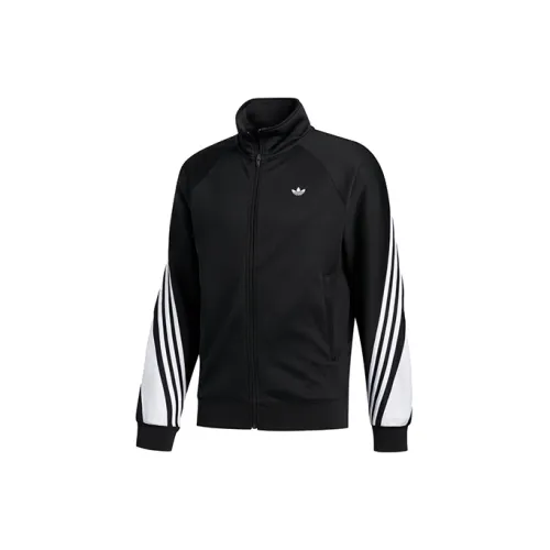 Adidas Originals Stripes Wrap Track Jackets Men Black