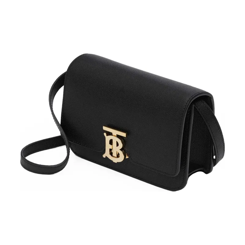Burberry Grained Calfskin Crossbody Bag Mini Women's Black-1