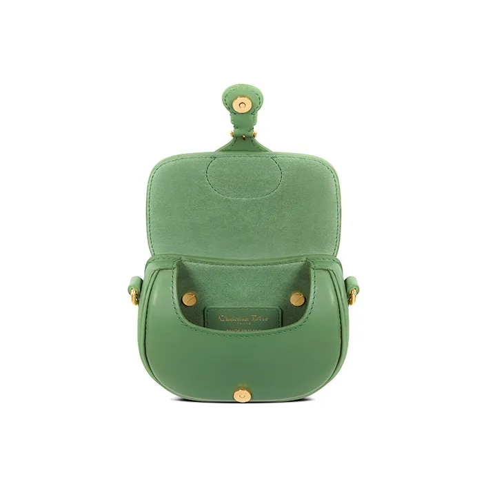 DIOR Bobby Smooth Finish Cow Leather Shoulder Bag Crossbody Bag Extra Mini Women's Jade Green-4