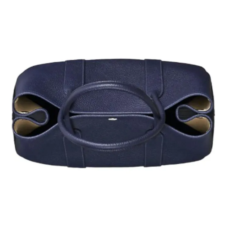 HERMES Garden Party Cow Leather Garden Handbag 36 Unisex Midnight Blue-1