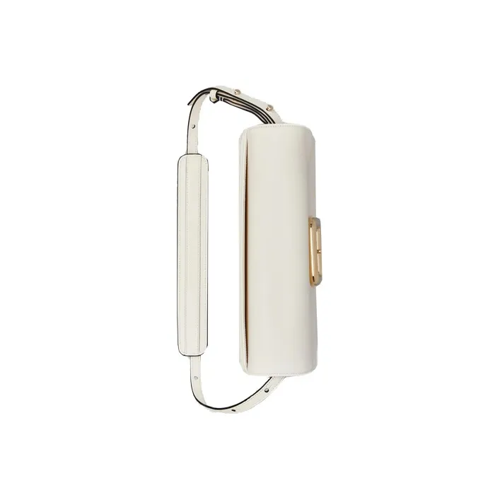 Roger Vivier Leather Crossbody Bag Shoulder Bag Women's White-3