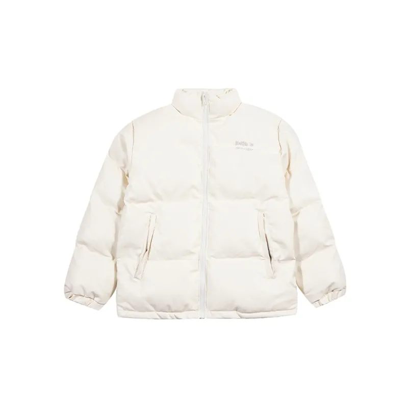 CHIGGALAB Letter Stand Collar Loose Fit Thickened Puffer Jacket Unisex-1