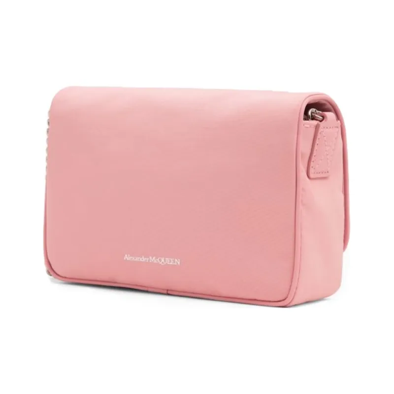 Alexander McQueen Nylon Shoulder Bag, Crossbody Bag Women's Pink-4