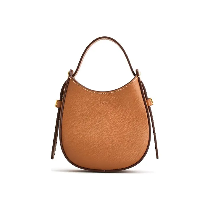 TOD'S Leather Handbag Crossbody Bag Shoulder Bag Women's Brown-0