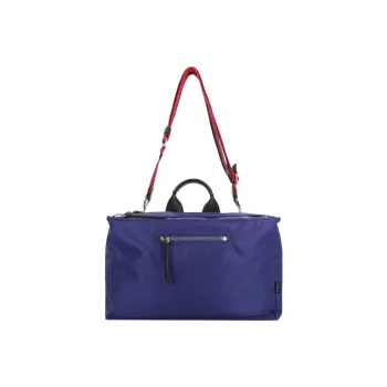 GIVENCHY Leather Detail Travel Bag Handbag Shoulder Bag Crossbody Bag Unisex Blue