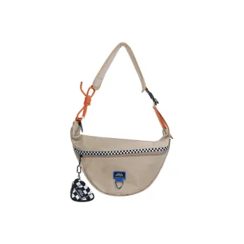 LOLA DESIGN Canvas Cell Phone Pouch Combo Bag Shoulder Bag Crossbody Bag Regular Unisex Khaki