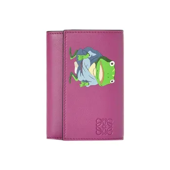 LOEWE Chihiro And Chihiro, Collaboration Calfskin Wallet Trumpets Women's Purple