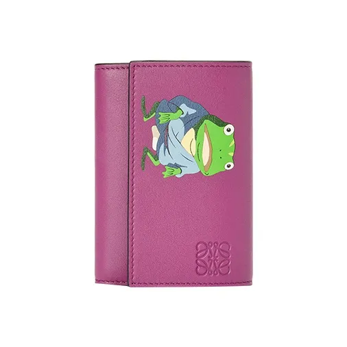 LOEWE Chihiro And Chihiro, Collaboration Calfskin Wallet Trumpets Women's Purple-0