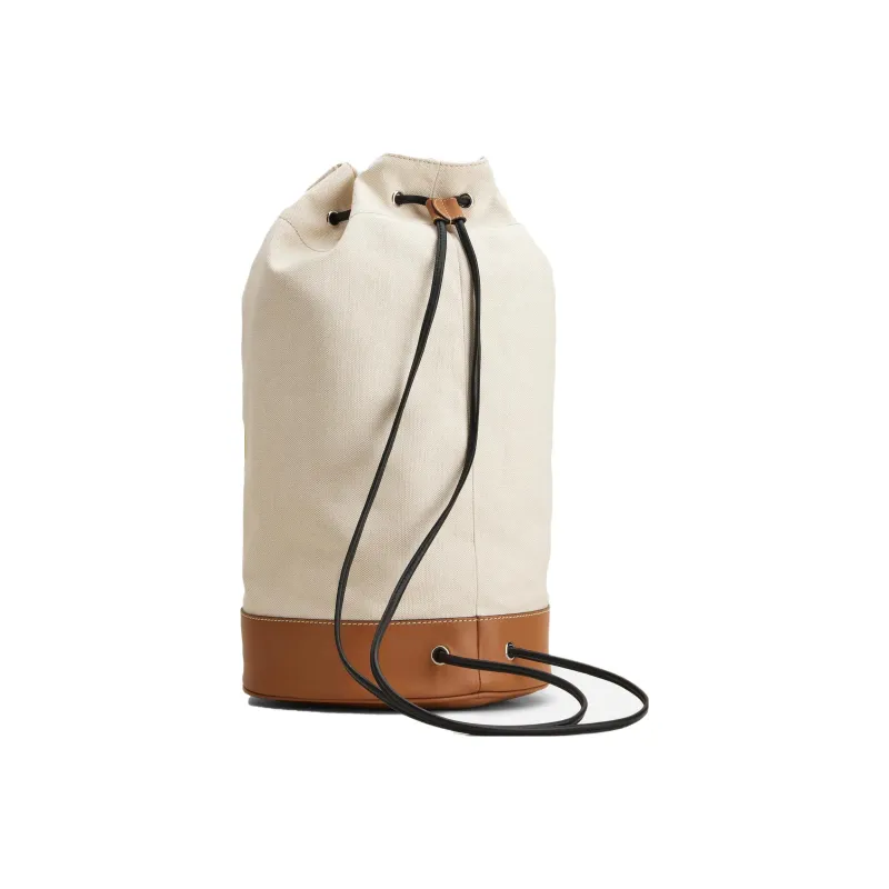 TOD'S Canvas Canvas Bag Backpack Men's Beige Yellow-3