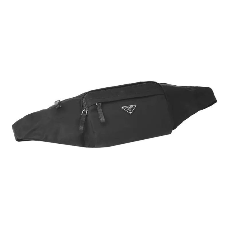 PRADA Nylon Sling Bag Fanny Pack Men's Black-2