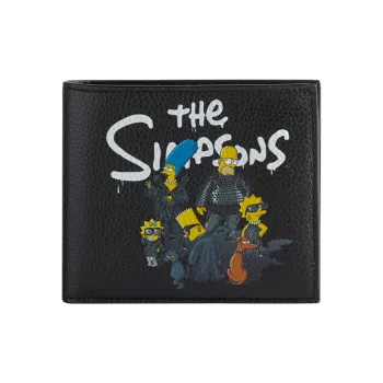 Balenciaga X The Simpsons Square Folded Coin Wallet Black