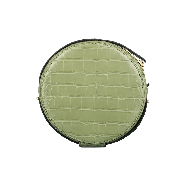 MICHAEL KORS Aidy Leather Round Shoulder Bag, Crossbody Bag Regular Women's Mint Green-1