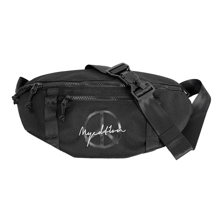 MYEDITION Dumpling Bag, Shoulder Bag, Crossbody Bag, Sling Bag Ballistic Nylon Black Unisex-2