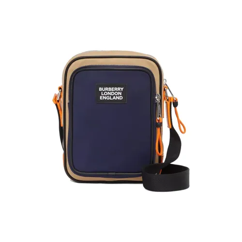Burberry Polyurethane Shoulder Bag Crossbody Bag Regular Men's Marine Blue