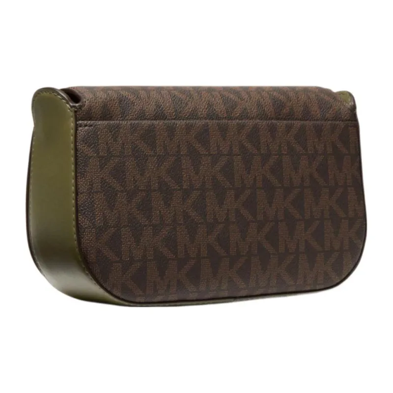 MICHAEL KORS Samira Leather Messenger Bag Shoulder Bag Crossbody Bag Small Size Women's Olive Green-1