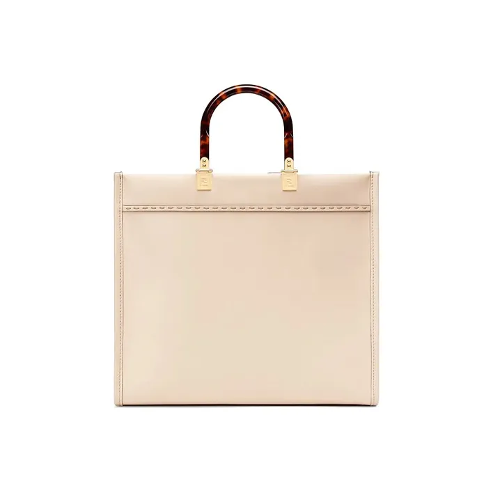 FENDI Leather Sunlight Bag Tote Bag Shopping Bag Shoulder Bag Crossbody Bag Handbag Medium Size Women's Pink-2