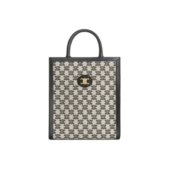 CELINE Cow Leather Shoulder Bag Crossbody Bag Handbag Women's Black