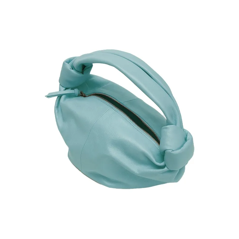 Bottega Veneta Cow Leather Shoulder Bag, Crossbody Bag, Handbag Women's Lake Blue-1