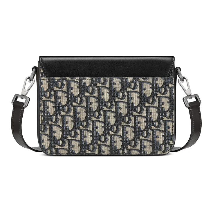 DIOR Lock Cow Leather Camera Bag, Handheld Shoulder Bag, Crossbody Bag Medium Size Men's Beige/Black-3
