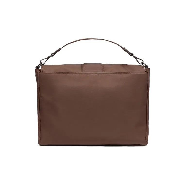 FENDI Nylon Baguette Bag One Shoulder Handbag Crossbody Bag Men's Brown-2