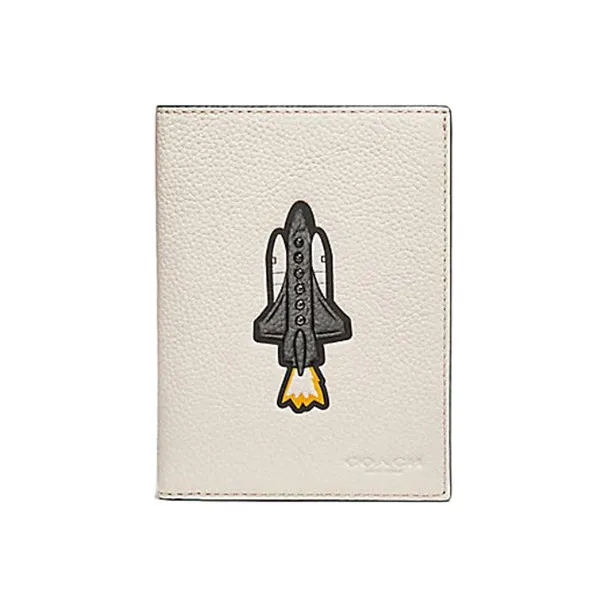 COACH Passport Case Passport Holders Chalk White-0