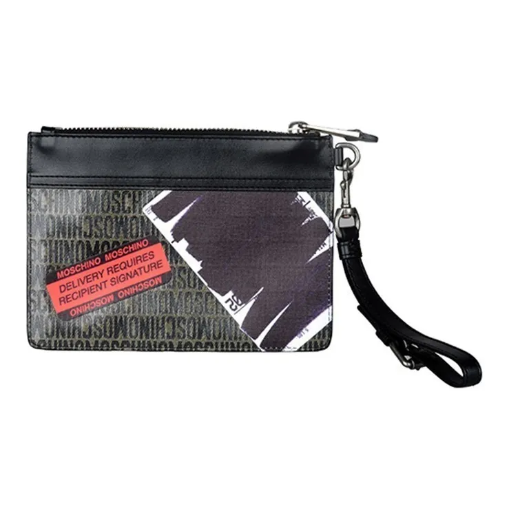 MOSCHINO Polyester Clutch Unisex Black-2