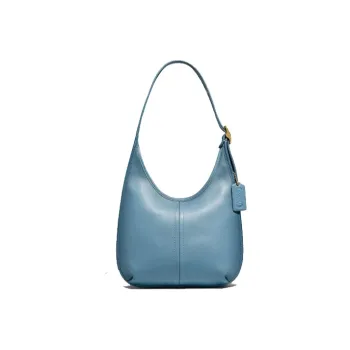 COACH Ergo Leather Hobo Bag Crescent Bag Handbag Shoulder Bag Women's Blue
