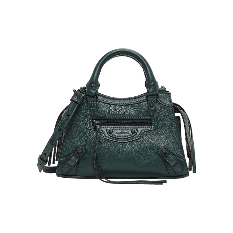 Balenciaga Neo Classic Cow Leather Handbag Regular Women's Forest Green-0