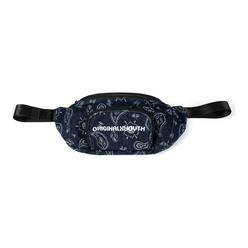 ORIGINAL X YOUTH Denim Fanny Pack Regular Unisex Denim Deep Blue/Denim Light Blue-0