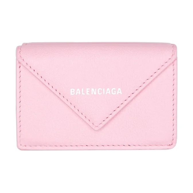 Balenciaga Calfskin Clutches Wallets Mini Women's Pink-0