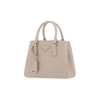 PRADA Leather Handbag Mini Women's Pink
