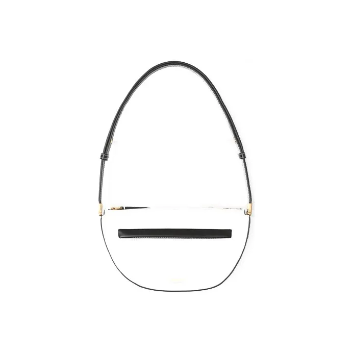 Burberry Olympia Cow Leather Shoulder Bag Crescent Bag Shoulder Bag Mini Women's White-0