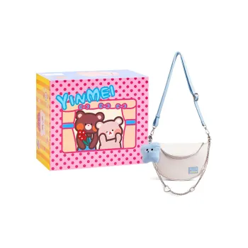 Sound For Life PU Shoulder Bag Dumpling Bag Shoulder Bag Crossbody Bag Women's Ecru/Brown