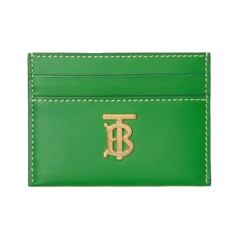 Burberry Quilting Lambskin Coin Purse Card Holder Women's Ivy Green