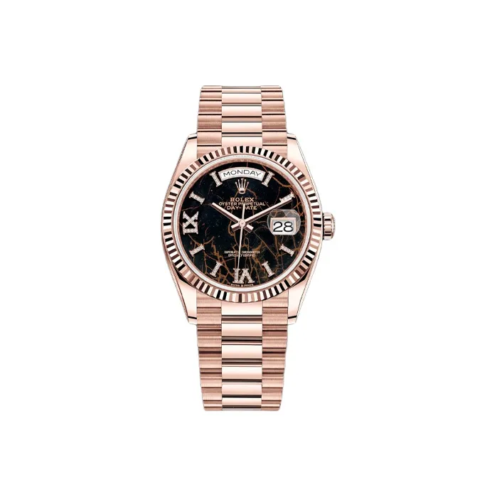 ROLEX Week type Calendar Collection Automatic Mechanical Movement Women's Watch Watch 36mm Black Dial-0