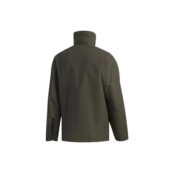 Adidas Jackets Men Dark Earth Gray-1