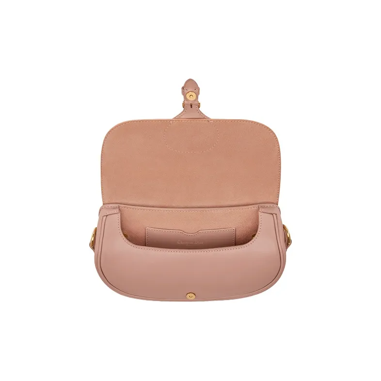 DIOR Bobby Smooth Cow Leather Crescent Bag, Handbag, Shoulder Bag, Crossbody Bag Women's Pink-3
