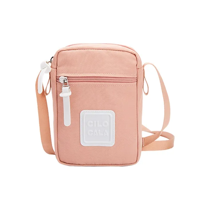 CILOCALA Nylon Fabric Crossbody Bag Square Bag Shoulder Bag Regular Unisex Red Candy Color-11