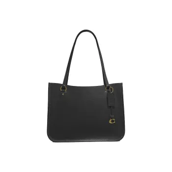 COACH Tyler Leather Handbag, Shoulder Bag Women's Black