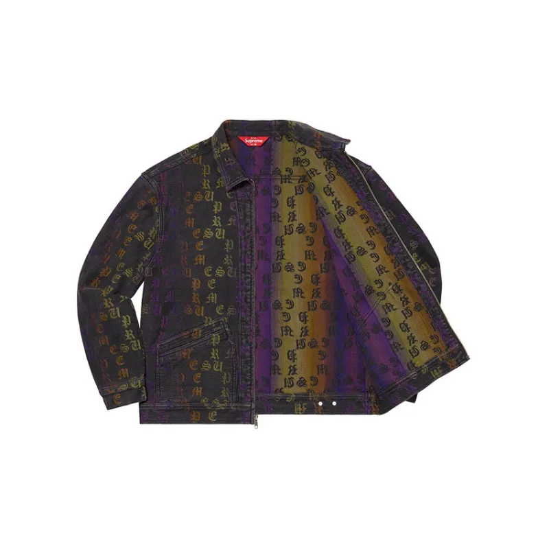 Supreme Gradient Jacquard Denim Work Jacket-5
