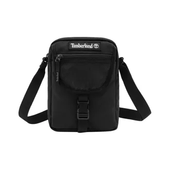 Timberland Fabric Shoulder Bag, Crossbody Bag Regular Unisex Black