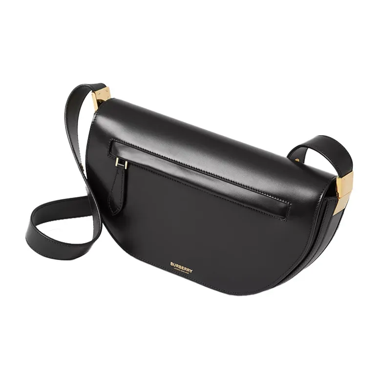 Burberry Small Olympia Leather Bag Black-1
