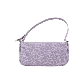 By Far Rachel Cow Leather Shoulder Bag Women's Purple